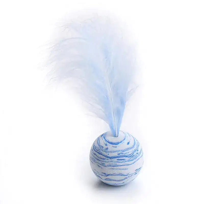 Cat Toy Feather Ball